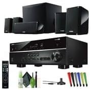 Yamaha Audio YHT-4950U 4K Ultra HD 5.1-Channel Home Theater System with 8" 50W RMS Powered Subwoofer Speakers, AV Receiver, True Surround Sound with Bluetooth Music Streaming (Black)