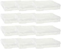 12” x 12” Plastic Scrapbook Storage Case by Simply Tidy - Portable Case for Documents, Papers, Sewing, Crafts - Clear, Bulk 12 Pack