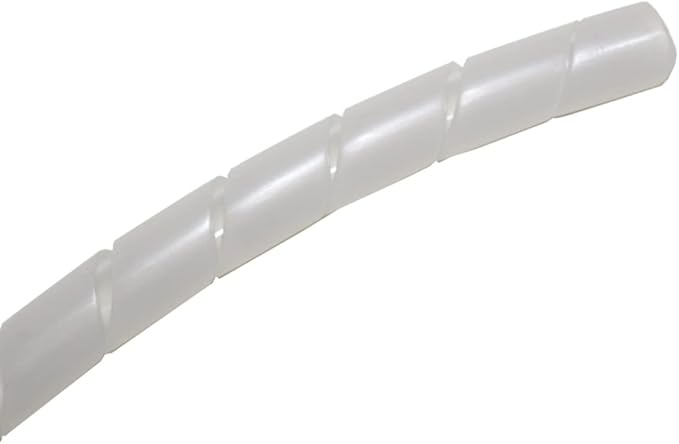 Kable Kontrol Vortex Spiral Cable Wrap - 1/8” Inch 100’ Feet Long - Hose Protector Flexible Polyethylene Wire Conduit Tubing Cable Sleeve Cord Cover to Organize Wires – Natural