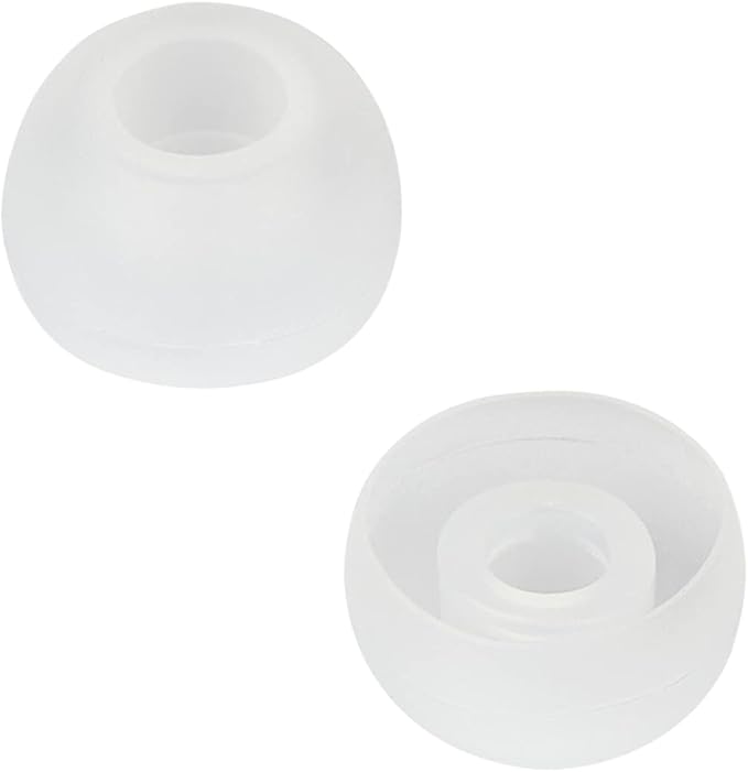 Earbud Tips - 9 Pairs Replacement Ear Tips Compatible With Powerbeats 2/3, LG, Samsung Earbuds - White
