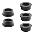 5 pcs 2" Drill Hole，1-9/16"ID Black Silicone Top hat Rubber Grommets for Wiring，Automotive，Firewall，Hole Plug，Desk，Screw，Water and Gas Pipe，Drain，House Siding，Cable Bushing，Glass，Wire Plug
