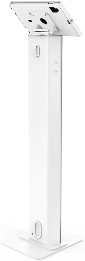 Compulocks iPad Pro M4 11" (2024) Apex Enclosure Brandable Floor Stand – Secure Tablet Display Stand, Kiosk Mount, Stand for Touchscreen Tablets, Digital Signage, POS Display - White