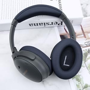 Ear Pads Replacement Headband Cushion Foam for Bose QuietComfort 35 45 (QC35 QC45) Headphones Accessories Easy to Install (Dark Blue)