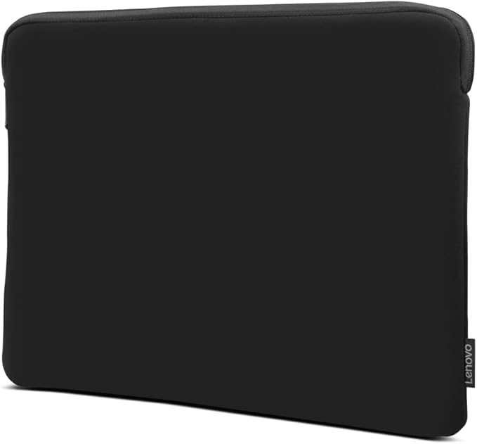 Lenovo Basic Laptop Sleeve 15.6 Inch Notebook/Tablet Compatible with MacBook Air/Pro Neoprene Material - Soft Fleece Lining - Zippered Top Opening - Black