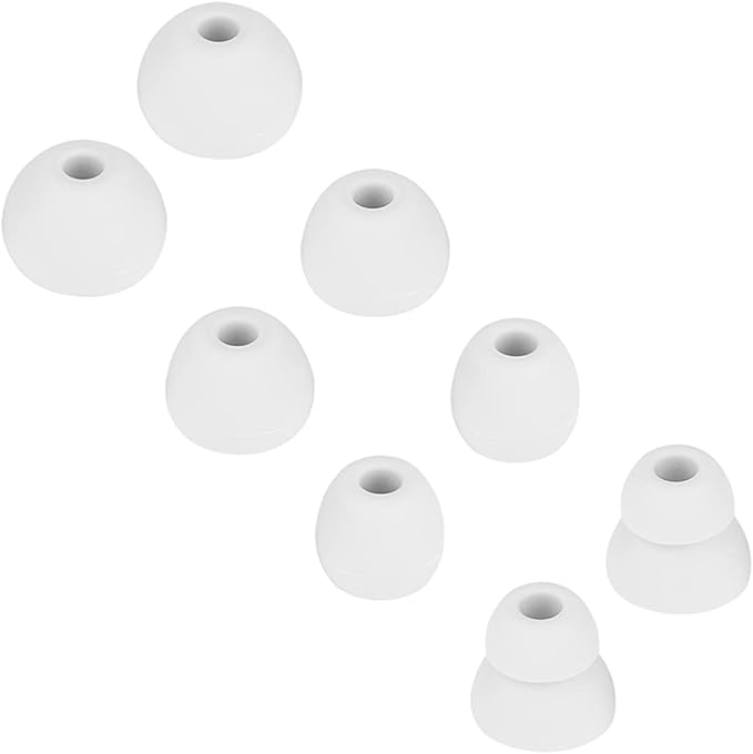 Earbud Tips Replacement Earbud Tips Earbud Replacement Tips Headphones Replacement Ear Pads Ear Tips for Earbuds Compatible with Powerbeats Pro Beats Wireless Earphone Headphones 4 Pairs (Light Grey)