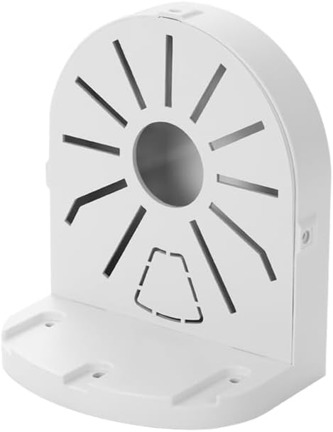 Indoor Outdoor Camera Bracket ABS Plastic Wall Mount L-Shaped Bracket for Security Dome IP Camera Mounting, Junction Box Cable Management (4.5in-SL-1PACK)