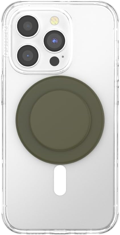 PopSockets Phone Grip for MagSafe with Kickstand, Magnetic Stand, Swappable Top, Secure Hold for iPhone MagSafe Cases, Phone & Tablet Grip - Soft Touch Fatigue