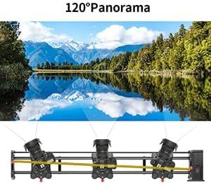 GVM Motorized Camera Slider, 48''/120CM Carbon Fiber Camera Slider with APP Control, Support Video Mode, Time Lapse Photography, Horizontal, Tracking and 120° Panoramic Shooting
