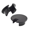 HAHIYO 2Pcs 1.38Inch/35mm Black Zinc Alloy Desk Grommet Wire Grommet Cable Management Cord Hole Cover Desk Wire Hole Insert Wire Organizer for Computer Office Home School Equipment Systems
