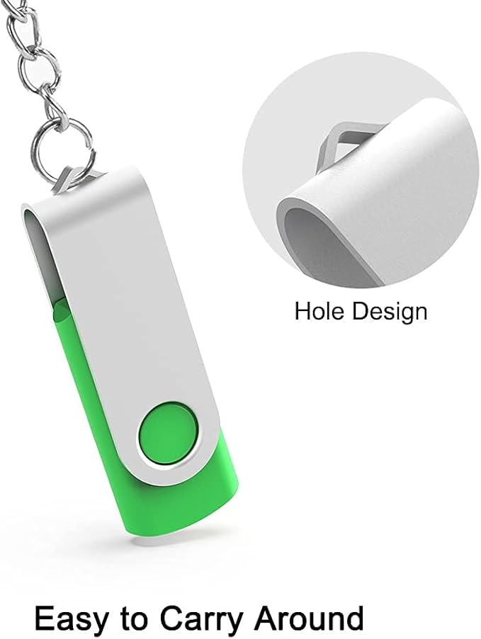 KOOTION 5 Pack 64GB USB 2.0 Flash Drive Thumb Drives - Mixed Color