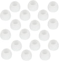 Earbud Tips - Replacement Earbud Covers & Headphone Earpads - Compatible With Powerbeats 2/3, LG & Samsung Earbuds - White, 9 Pairs