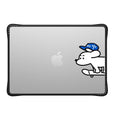 CASETiFY Impact MacBook Air 13.6" (M2-M5) Case [Cushioned Impact Corners/Scratch-Resistant/Anti-Slip Grip] - Skater John (Standard) - Clear Black