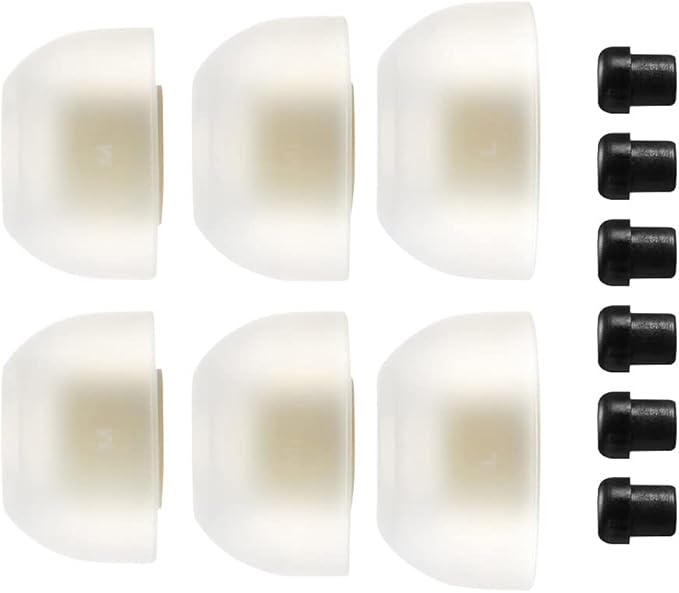 AZLA SednaEarfit MAX Standard (M/ML/L) - Earbud Tips for Wireless Headphones - Noise Canceling Earbuds Replacement Tips - Eartips Compatible with Sony, Samsung, Beats, JLab, Sennheiser, Shure