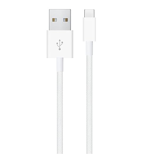 [5ft 2Pack] Woven Car Play USB-C Cable for Apple iPhone 16 Charger MFi Certified USB-A to USB C Cable Cord Fast Charging for iPhone 16 Pro Max/16Pro/15 Pro/15Plus, iPad Air M2,AirPods Pro 2nd, White