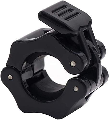 1 Inch Barbell Collars Clamps 2 Pack, Quick Release Locking Barbell Clips for 1”(25mm) Standard Weight Bars, Non-Slip Exercise Collars for Weightlifting, Fitness Training, Gym Workout