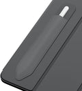 MoKo Pencil Holder Sticker for Apple Pencil Pro, Apple Pencil (USB-C), Apple Pencil 1st/2nd Generation, Elastic Pencil Case, Adhesive Pouch Attached to Pencil Case, Dark Grey