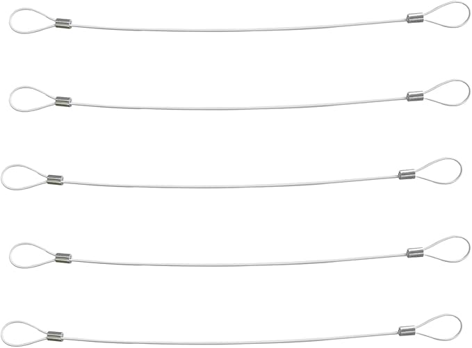 Cable Tethers 15 Pack with Crimping Tool (12 Inches, White), Adjustable Security Cable Look, Universal DIY Adapter Tethering Ties Kit for Computer Cord, Pre-Assembled, Tamper-Resistant