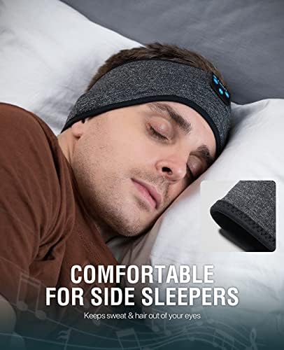 Perytong Wireless Sleep Headphones, Bluetooth Headband, On Ear, Coalblack, Model:PTL01