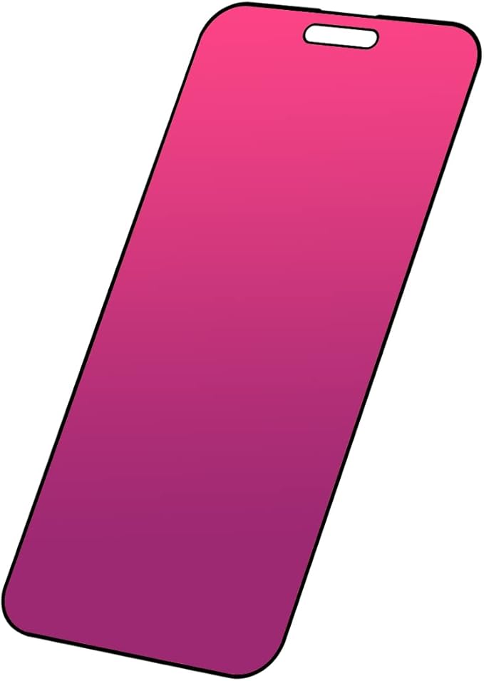 EGKimBa Privacy Screen Protector Compatible with iPhone 15 Plus, 6.7 inch Gradient Colorful Electroplated Anti-Spy Anti-Blue Light Tempered Glass
