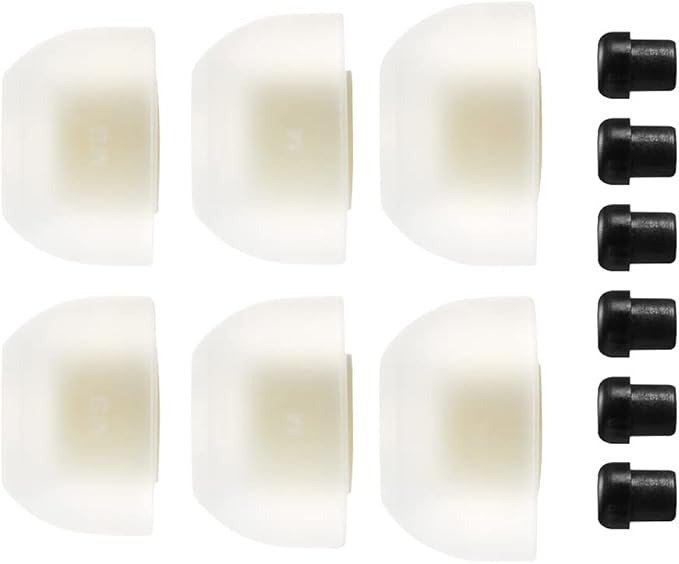 AZLA SednaEarfit MAX Standard (MS/M/ML) - Earbud Tips for Wireless Headphones - Noise Canceling Earbuds Replacement Tips - Eartips Compatible with Sony, Samsung, Beats, JLab, Sennheiser, Shure
