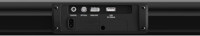SYLVOX Elf S2 Soundbar, Bluetooth Sound bar for TV IP65 Waterproof, 60W TV Speaker with 3D Surround Sound, Movie/News/Music Mode, Wireless Connection, HDMI ARC, Music Streaming, Wall Mountable