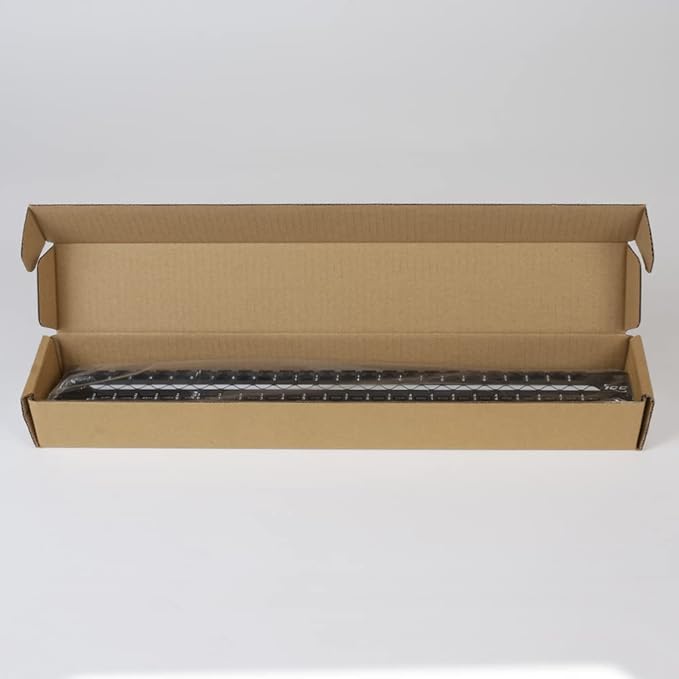 ICC CAT5e Feed-Through Patch Panel, 48 Port, 1U Rackmount, RJ45 Ethernet Patch Panel, No Punch Down, PoE++ and TAA Compliant, Black