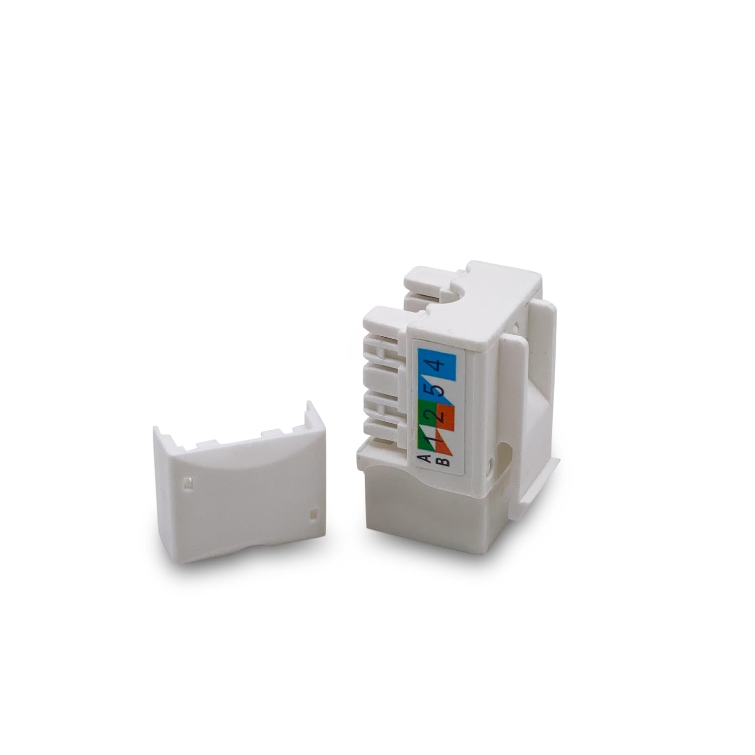 Cat6 Keystone Jack - [UL Listed] - Ethernet Wall Jack - Network Coupler - Cat5/5e/6 Compatible - 100-Pack