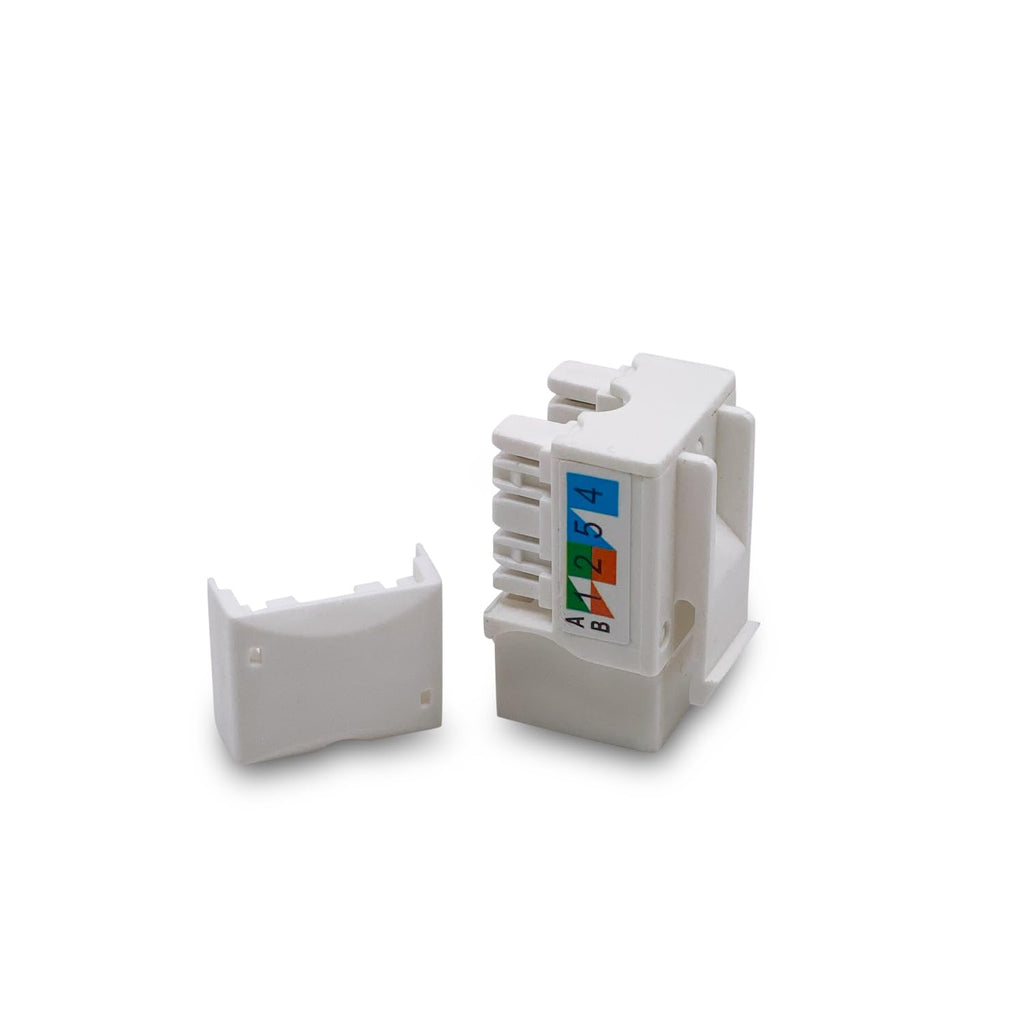 Verbex (10-Pack) Cat6 Keystone Jack - [UL Listed] - Ethernet Wall Jack - Wall Cat6 - Cat6 Network Coupler - Keystone Jack - Cat5/5e/6 Compatible - Cat6 Network Coupler