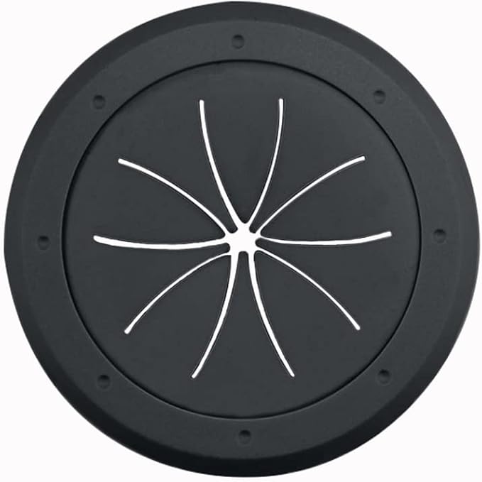Construct Pro Speedy Spring-Lock Cable Pass Through Port, 2 inch Inner Diameter, Black CON6061SPZ