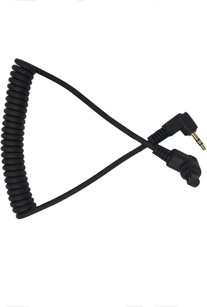 Remote Shutter Release Trigger Cable for Canon R3 R5 1DX 6D 7D 5D MKIII 60D EOS SLR Camera, 2.5mm Controller to N3