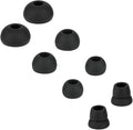 4 Pairs Silicone Earbud Tips Replacement Eartips Earbuds Cap Eartips Tips Compatible with Powerbeats 1/2/3 Wireless Beats by Dre Headphones (Black)