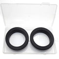 2 Pcs 2-7/16" Drill Hole, 1-15/16" ID Silicone Rubber Grommets for Wiring, Large Top Hat Grommets for Tube Cable, Waterproof L-Shape O-Ring Seal Hose Gasket in Hydroponic Irrigation System