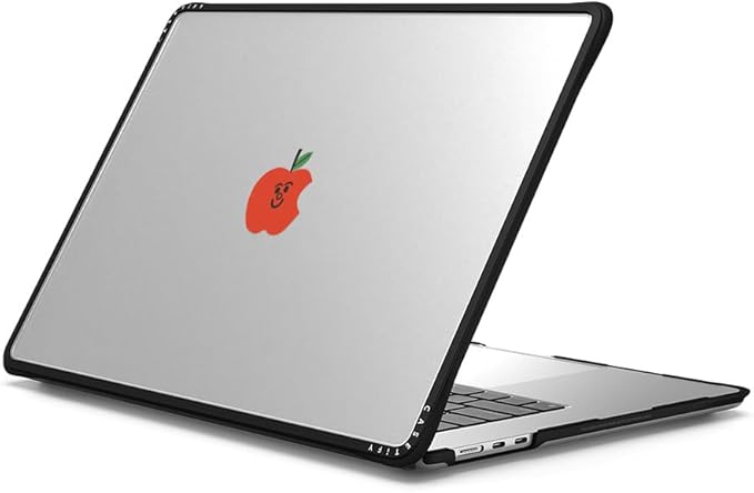 CASETiFY Impact MacBook Air 15" (M2-M4) Case [Cushioned Impact Corners/Scratch-Resistant/Anti-Slip Grip] - Apple MacBook Case - Clear Black