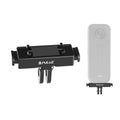 PULUZ Quick Release Base Plate Adapter Bracket for Insta360 X5 / Ace Pro/Pro 2 Cameras - Aviation Aluminum Mount (Black)