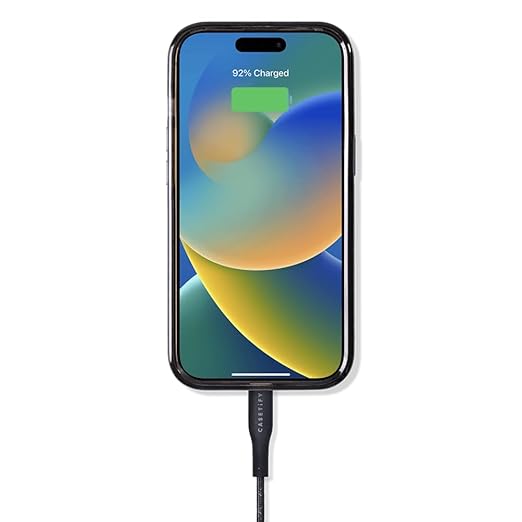 CASETiFY Powerthru USB-C to Lightning Cable (2m/6.6ft) - Black