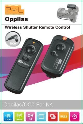 Pixel Camera Wireless Remote Shutter Release RW-DC0 for Nikon Z8 Z9 D3 D4 D5 D6 D800 D850 D800E D810A D810 D700 D500 D300 D300s D200 F100 F90 F90X F6 F5 N90s D1X D2H with Nikon MC-30A MC-36A