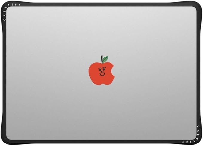 CASETiFY Impact MacBook Air 13.6" (M2-M4) Case [Cushioned Impact Corners/Scratch-Resistant/Anti-Slip Grip] - Apple MacBook Case - Clear Black