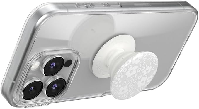 PopSockets Phone Grip with Expanding Kickstand, Adhesive Grip, Cute PopSockets - Blanc Fresh