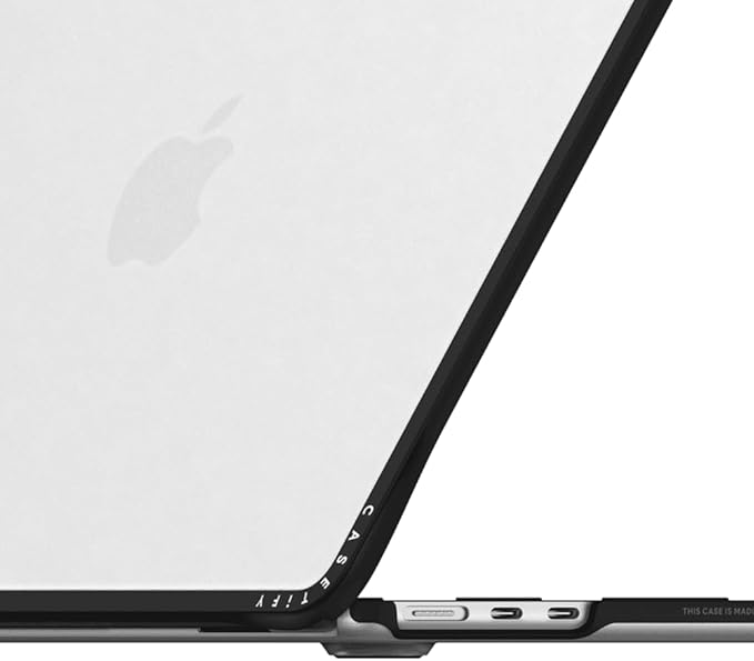 CASETiFY Impact MacBook Air 13.6" (M2-M4) Case [Cushioned Impact Corners/Scratch-Resistant/Anti-Slip Grip] - I'm Sick of Everything - Clear Black