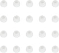 Silicone Small Replacement Earbud Tips Eartips for in- Ear Headphones Rubber Tips Earbud Replacement Earbuds Cap 10 Pairs (White)