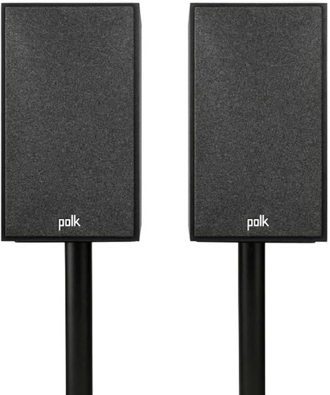 Polk Monitor XT20 Pair of Bookshelf or Surround Speakers - Hi-Res Audio Certified, Dolby Atmos & DTS:X Compatible, 1" Terylene Tweeter & 6.5" Dynamically Balanced Woofer (Pair, Midnight Black)