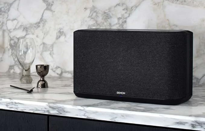 Denon Home 350 Wireless Smart Speaker – Powerful Stereo Sound, Wi-Fi & Bluetooth, HEOS Built-in, Alexa Built-in, Siri & AirPlay 2, Spotify Connect, Multi-Room Support, Black
