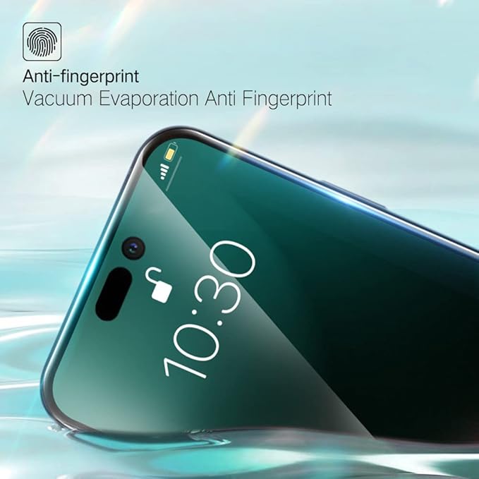 PERFECTSIGHT Sapphire Anti Blue Light Screen Protector Designed for iPhone 14 Pro, [Medical-Grade Eye Protection] HD Filter 6 Radiations Shatterproof Diamond Hard Tempered Glass (6.1 inch)