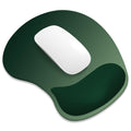 ITNRSIIET Ergonomic Mouse Pad, Cushioned Gel Wrist Rest, Non-Slip Base, Smooth Surface, Cute Multi-Color, 9.5 x 8.2 in, Deep Green Gradient