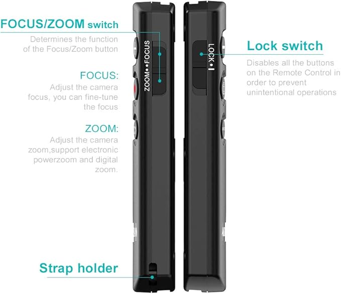AODELAN Wireless Remote Control Camera Shutter Release for Sony ZV-E10, ZV-1, A7SM3, A7C, A7RIV, Alpha 9,7R IV,7R III, 7 III, 6600, 6400, 6100, 9 II, RX0 II, RX100 M7; Replces Sony RMT-P1BT