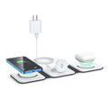 Wireless Charger 3 in 1,RTOPS Magnetic Traval Wireless Charging Station Multiple Devices,GaN 3 in 1 Charging Station,Compatible iphone17/16/15/14/13/Pro/Max,iWatch,AirPods4/3/2/Pro(Adapter Includes)