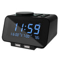 uscce Digital Dual Alarm Clock Radio for Bedrooms with 0-100% Dimmer