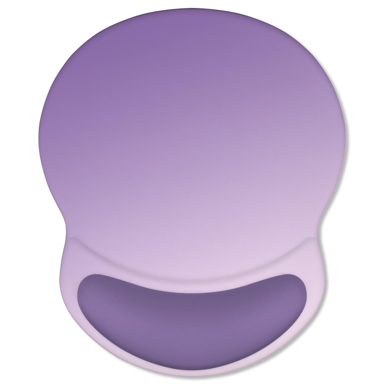 ITNRSIIET Ergonomic Mouse Pad with Comfort Gel Wrist Rest, Non-Slip PU Base, Smooth Textured Surface, Reduces Hand Fatigue & Wrist Pain, 8.7 x 7.2 Inch for Office Gaming Home, Lavender Fade