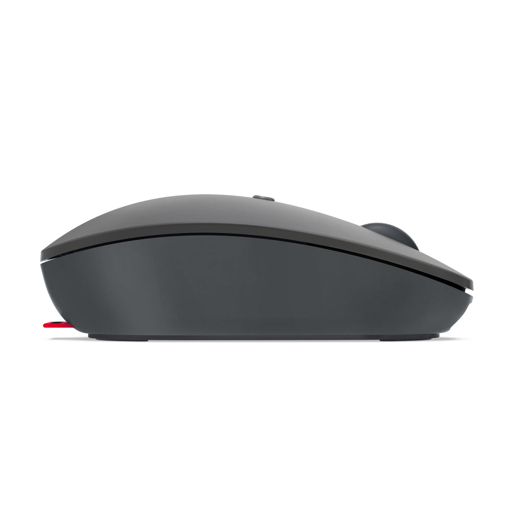 Lenovo Go USB-C Essential Wireless Mouse, 2.4 GHz Nano USB-C Receiver, Adjustable DPI, Rechargeable Battery, Ambidextrous, GY51C21210, Grey