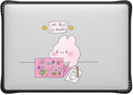 CASETiFY Impact MacBook Air 13" (M1/Intel) Case [Cushioned Impact Corners/Scratch-Resistant/Anti-Slip Grip] - I'm Busy - Clear Black